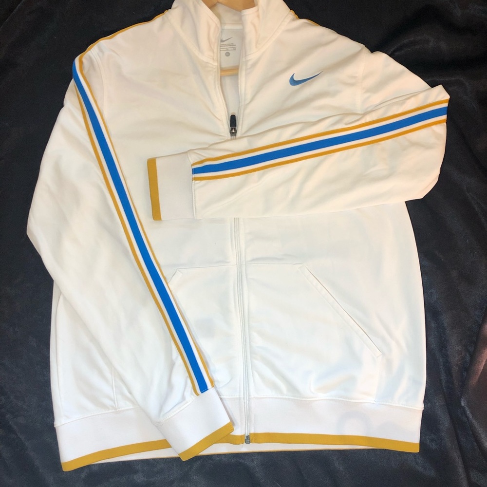 NIKE EUC retro white athletic jacket XL